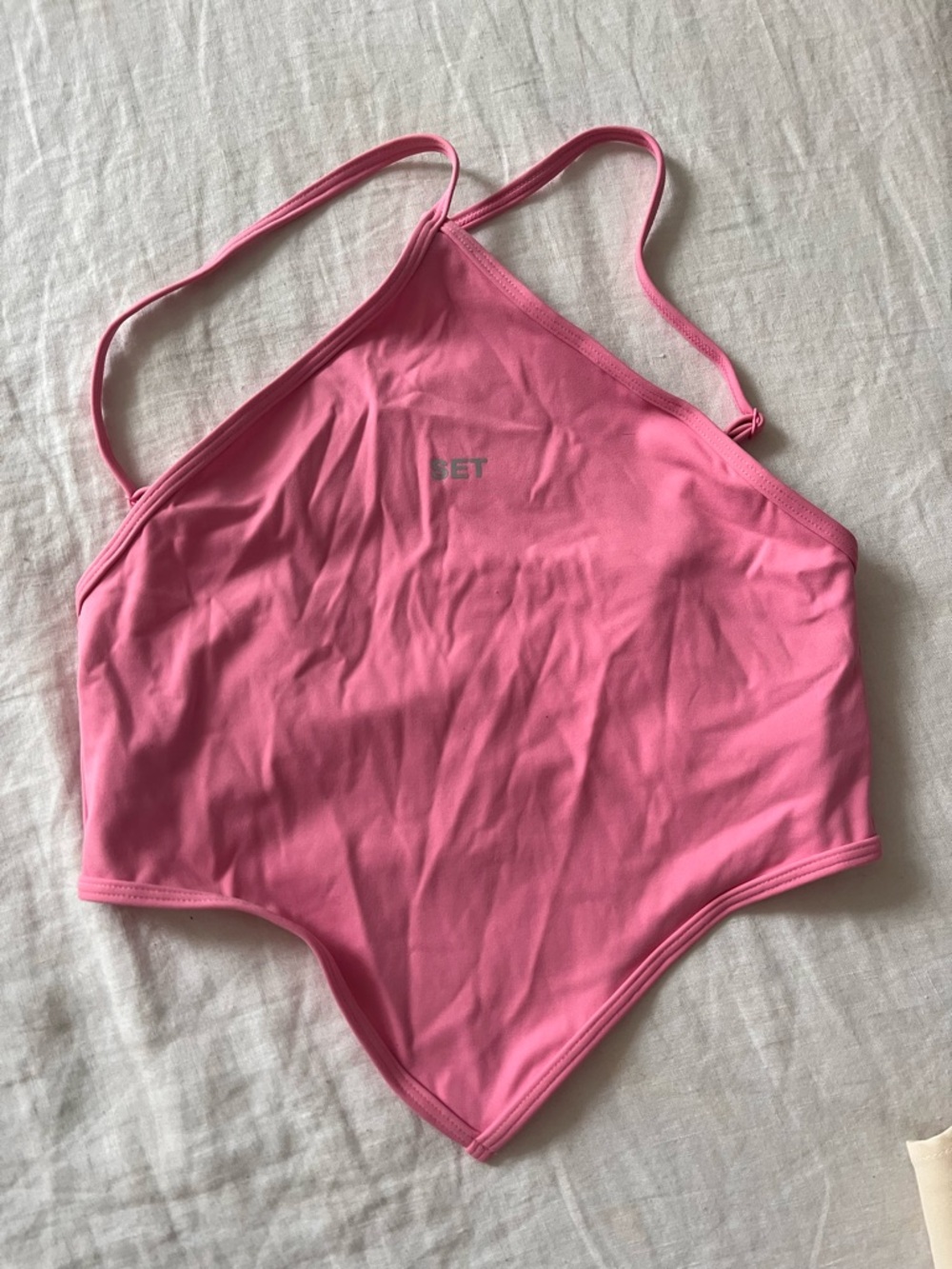 Pink SET Active Halter top